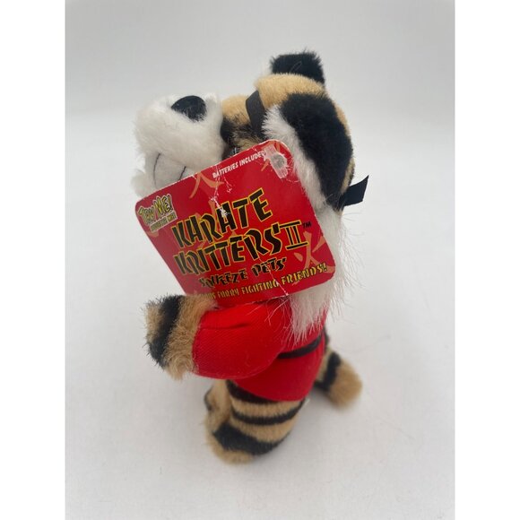 Karate Kritters Squeeze Plush Toy Tiger Roars Delight Great For Fun & Play - Picture 2 of 7